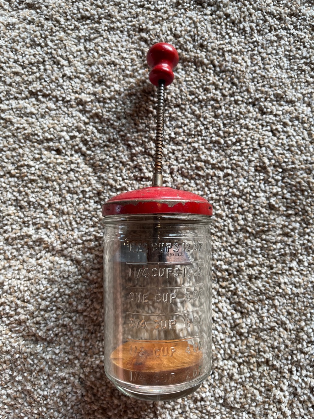Vintage 1940s Anchor Hocking 1 1/2 Cup Food Chopper